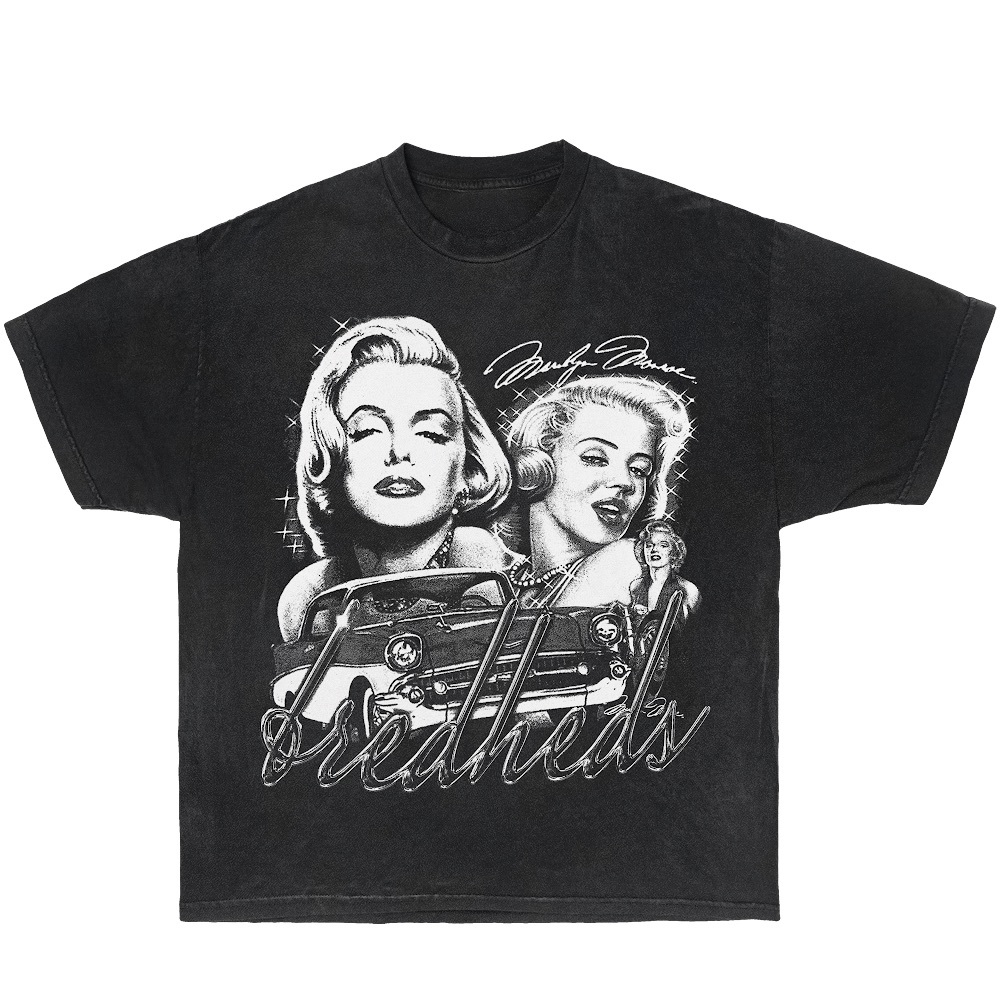 Bred Heds “Marilyn monroe” graphic tee white and black